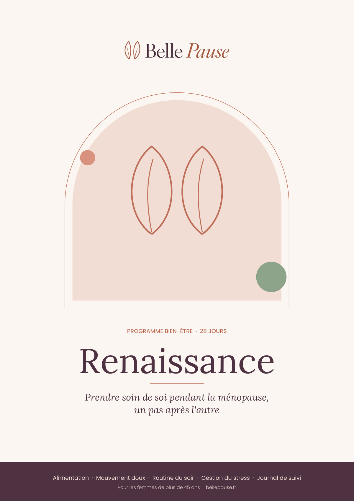 Couverture du programme Renaissance, 28 jours bien-être ménopause, Belle Pause